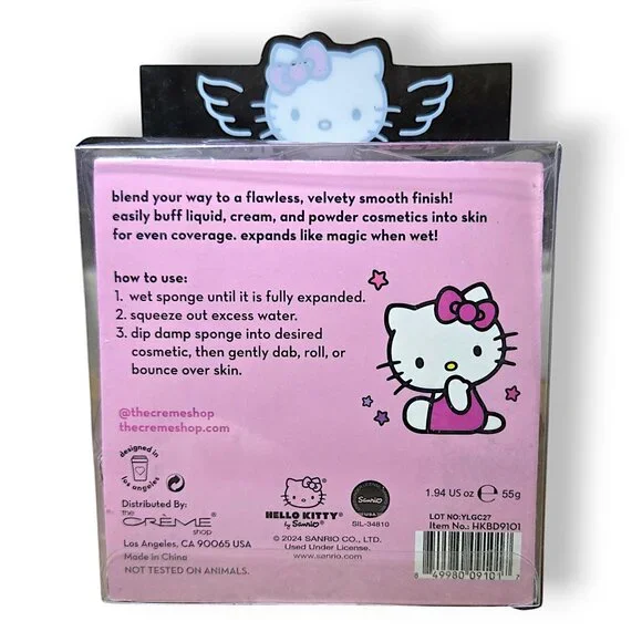 The Crème Shop x Sanrio Hello Kitty Y2K Premium Plush Blender Duo Makeup Sponges - Picture 3 of 8